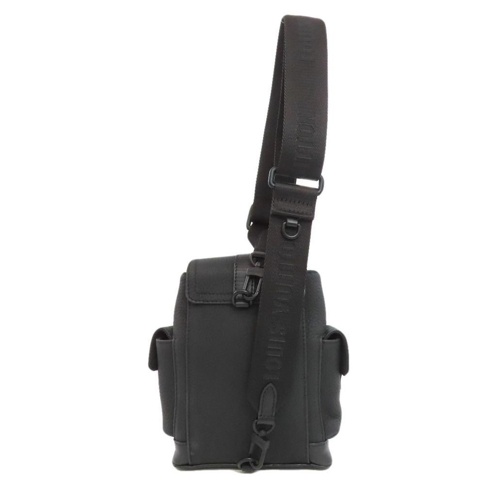 Louis Vuitton Crossbody Bag Bum Taurillon Belt Leather Christopher Body Black